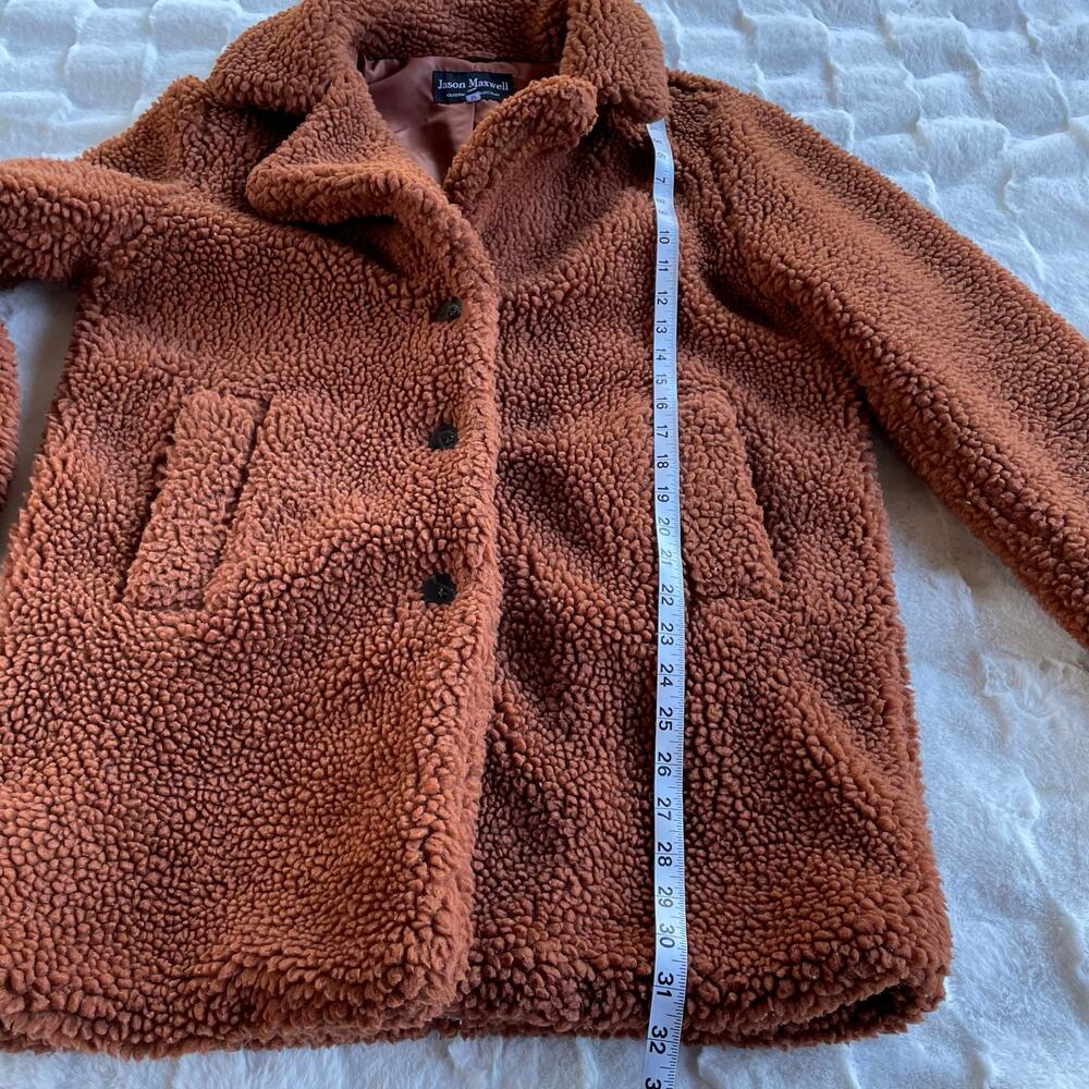 🔥Beth Dutton Yellowstone Jason Maxwell Faux Fur Sherpa Teddy Coat Oversized M - Picture 11 of 13